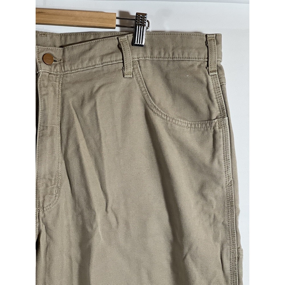 Carhartt Cargo Pants Mens 42x30 Tan FRB 159 Carpenter - Picture 14 of 16